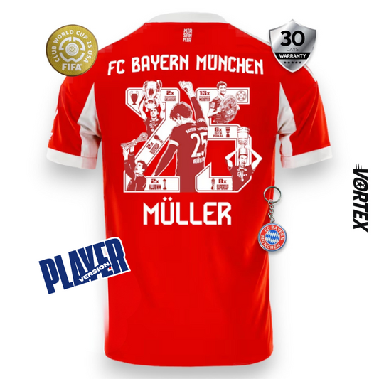 Bayern Munich Player Home Jersey 2025/26 - Müller Special Edition