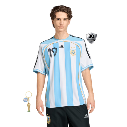 Argentina Retro 2006 Home Jersey - Messi #19